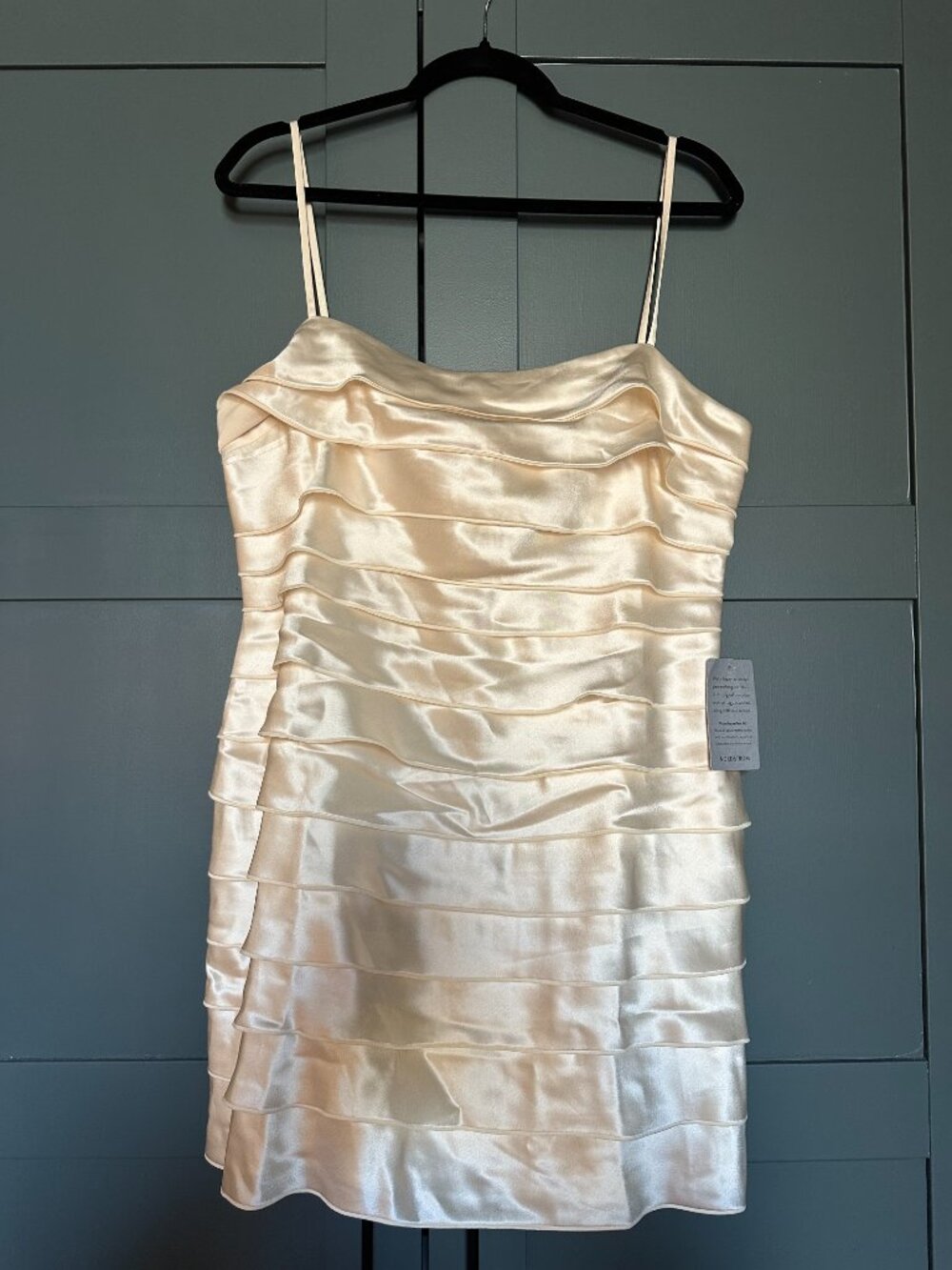 Rigs Tiered Satin Minidress - Picture 7 of 10